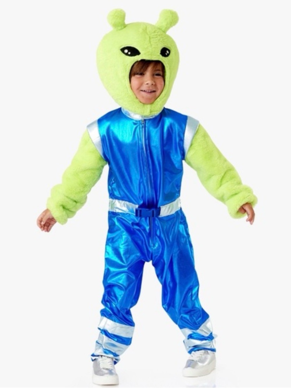 Pottery barn kids light up alien astronaut costume 2T metallic fur